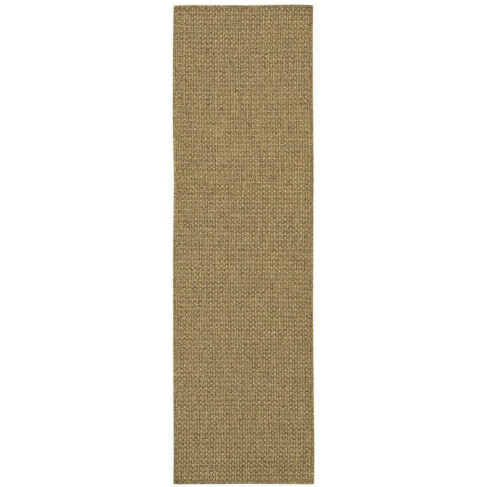 2' X 8' Tan Indoor Outdoor Area Rug - Homeroots - Flyclothing LLC