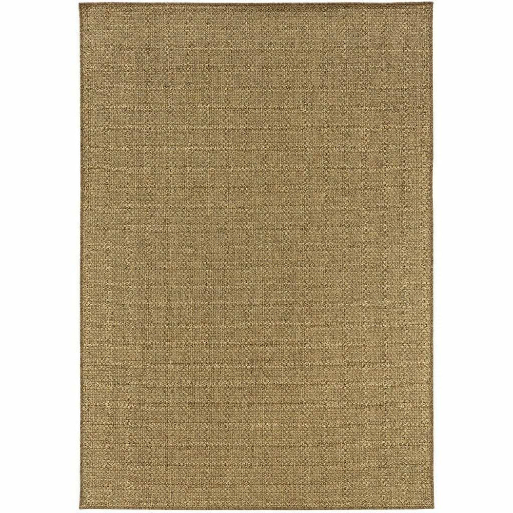 2' X 4' Tan Indoor Outdoor Area Rug - Homeroots - Flyclothing LLC