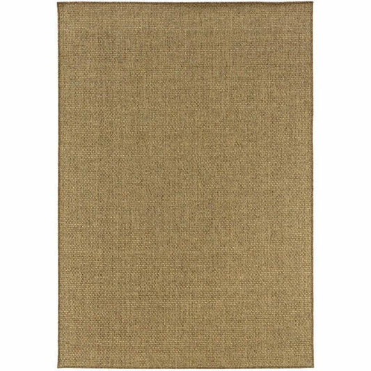 7' X 10' Tan Indoor Outdoor Area Rug - Homeroots - Flyclothing LLC