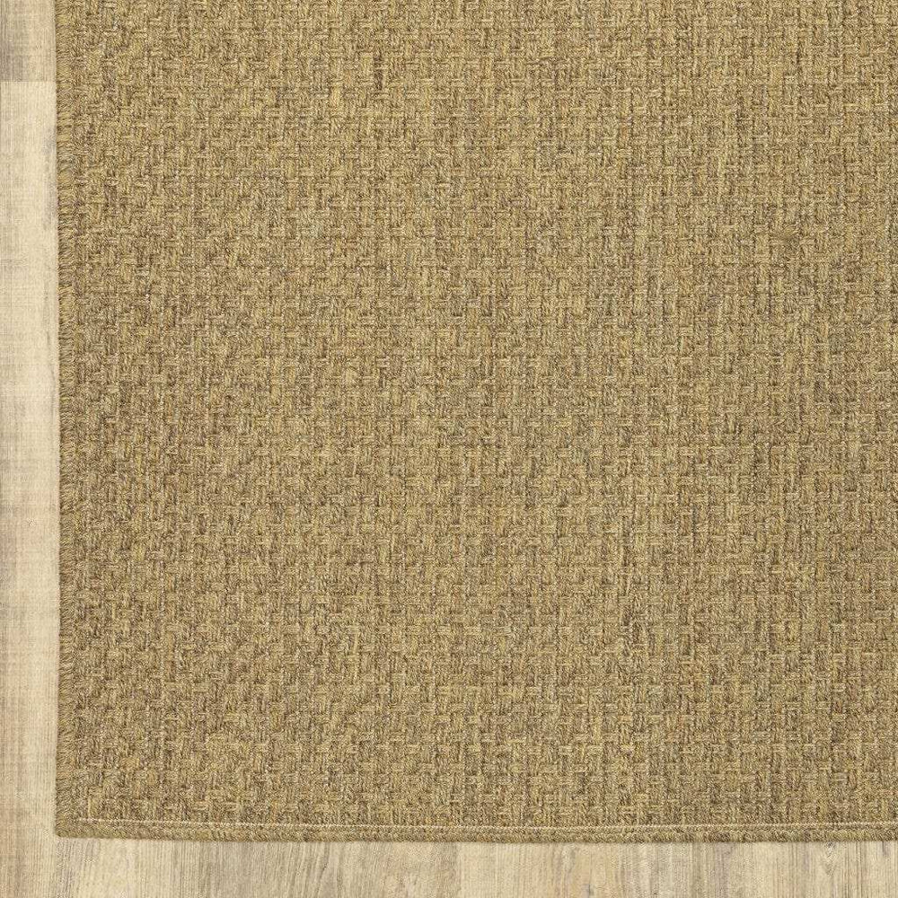 7' X 10' Tan Indoor Outdoor Area Rug - Homeroots - Flyclothing LLC