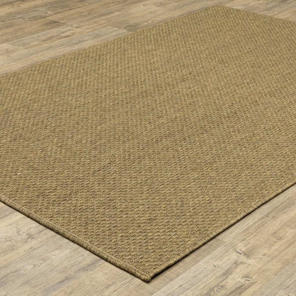 8' X 11' Tan Indoor Outdoor Area Rug - Homeroots - Flyclothing LLC