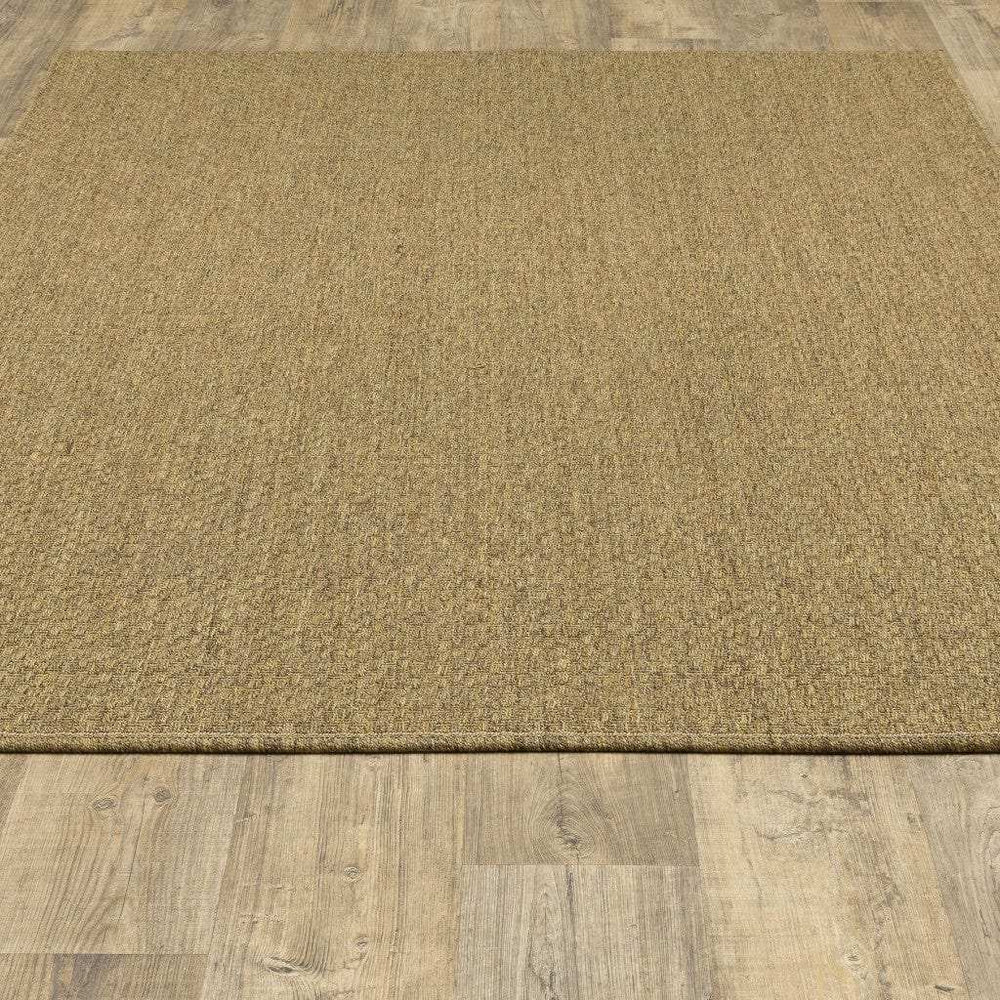 8' X 11' Tan Indoor Outdoor Area Rug - Homeroots - Flyclothing LLC