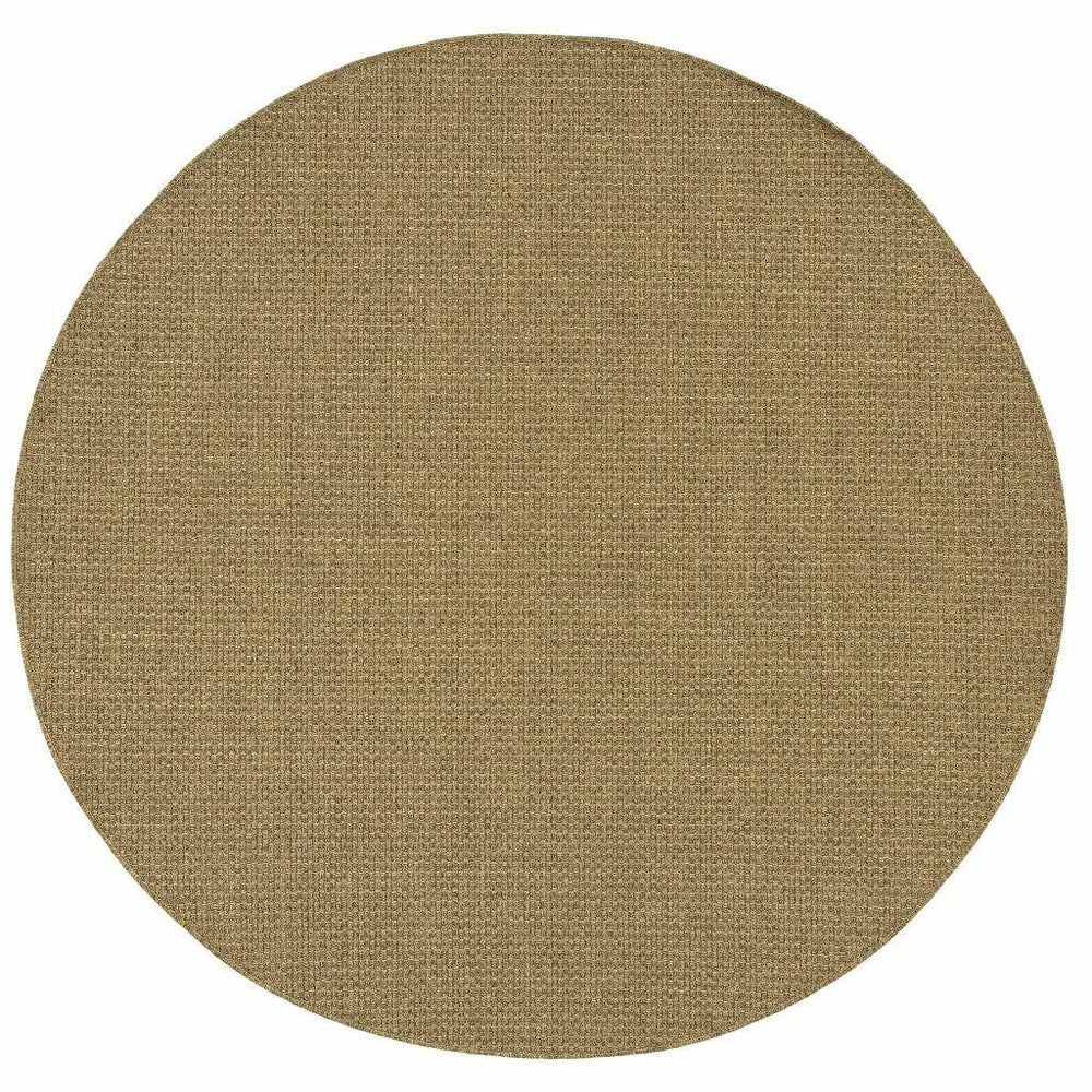 8' X 8' Tan Indoor Outdoor Area Rug - Homeroots - Flyclothing LLC