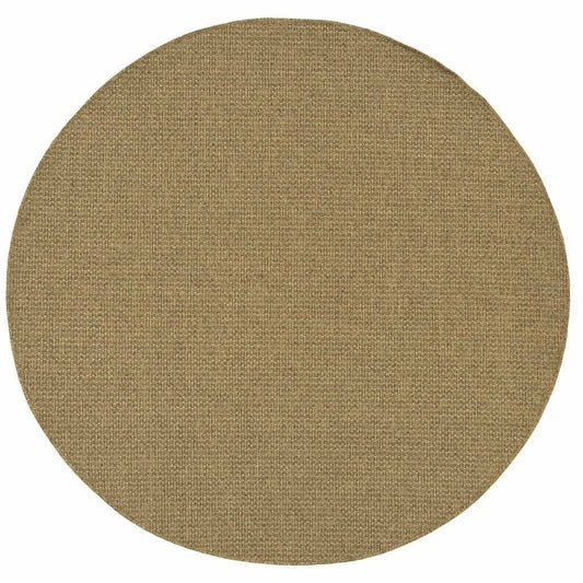 8' X 8' Tan Indoor Outdoor Area Rug - Homeroots - Flyclothing LLC