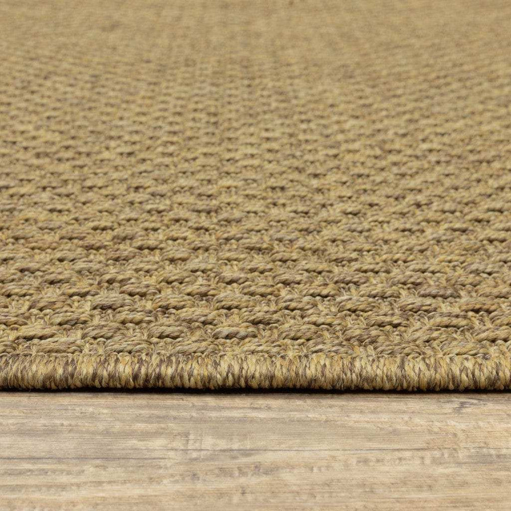 8' X 8' Tan Indoor Outdoor Area Rug - Homeroots - Flyclothing LLC