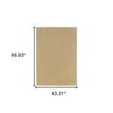 4' X 6' Beige Indoor Outdoor Area Rug - Homeroots - Flyclothing LLC