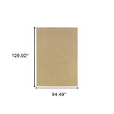 8' X 11' Beige Indoor Outdoor Area Rug - Homeroots - Flyclothing LLC