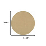 8' X 8' Beige Indoor Outdoor Area Rug - Homeroots - Flyclothing LLC