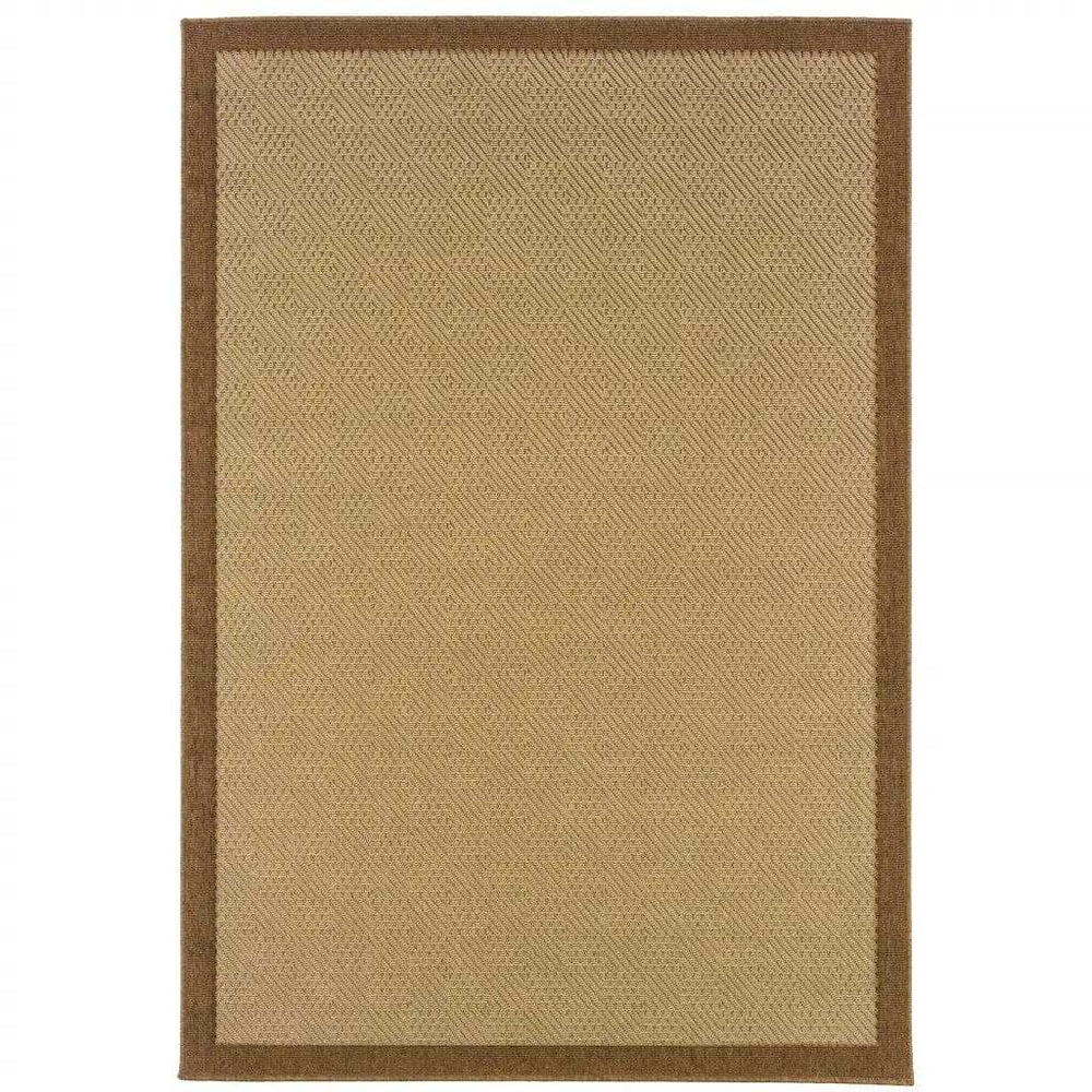 Beige Indoor Outdoor Area Rug - Homeroots - Flyclothing LLC