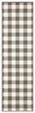 2' X 8' Gray and Ivory Indoor Outdoor Area Rug - Homeroots - Flyclothing LLC