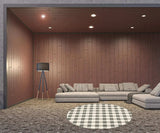 8' Round Gray and Ivory Round Gingham Stain Resistant Indoor Outdoor Area Rug - Homeroots - Flyclothing LLC