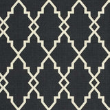 Black and Ivory Indoor Outdoor Area Rug - Homeroots - Flyclothing LLC