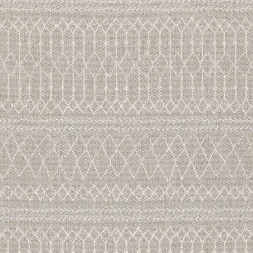 3' X 5' Gray and Ivory Indoor Outdoor Area Rug - Homeroots - Flyclothing LLC