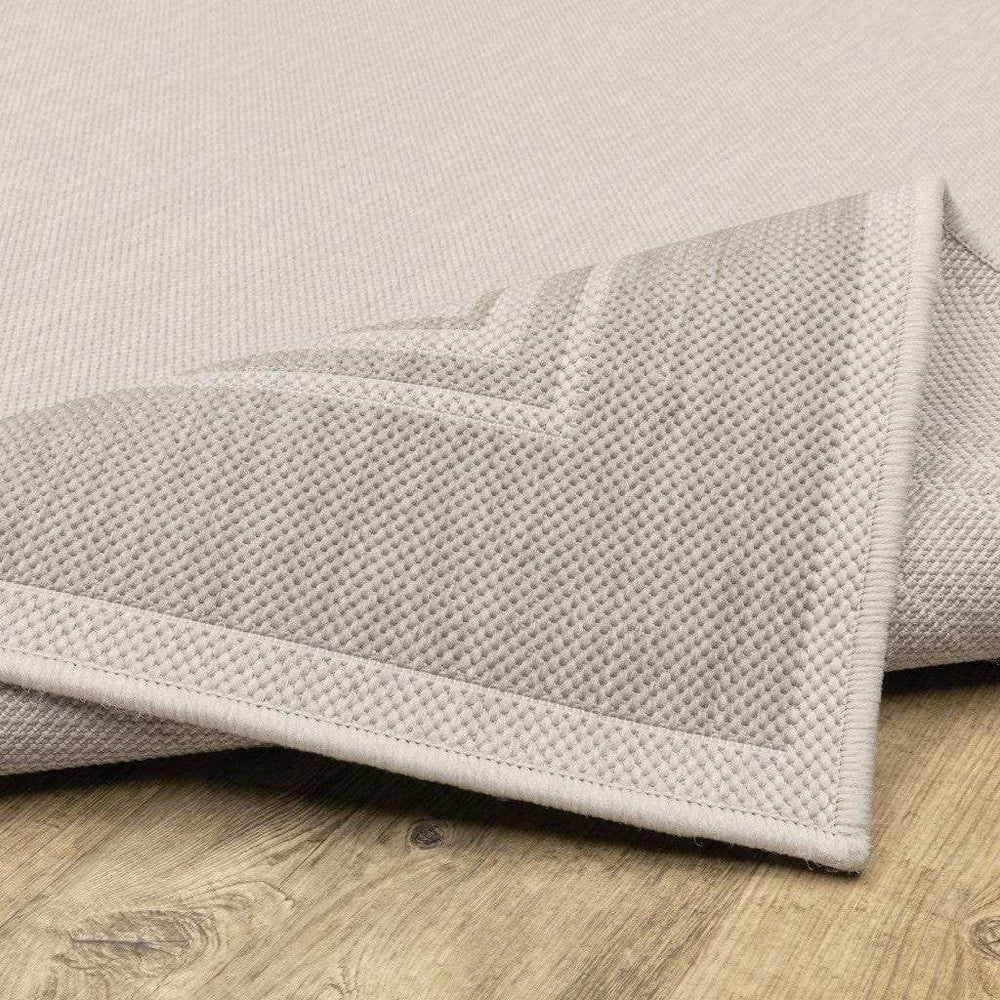 3' X 5' Gray and Ivory Indoor Outdoor Area Rug - Homeroots - Flyclothing LLC