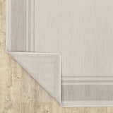 7' X 9' Gray and Ivory Indoor Outdoor Area Rug - Homeroots - Flyclothing LLC
