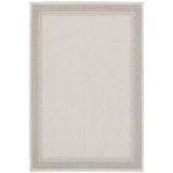 8' X 10' Gray and Ivory Indoor Outdoor Area Rug - Homeroots - Flyclothing LLC