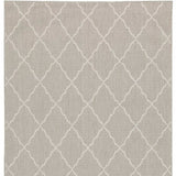 3' X 5' Gray and Ivory Indoor Outdoor Area Rug - Homeroots - Flyclothing LLC