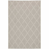 3' X 5' Gray and Ivory Indoor Outdoor Area Rug - Homeroots - Flyclothing LLC
