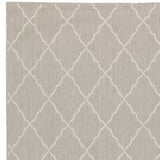 7' X 9' Gray and Ivory Indoor Outdoor Area Rug - Homeroots - Flyclothing LLC