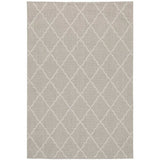 10' X 13' Gray and Ivory Indoor Outdoor Area Rug - Homeroots - Flyclothing LLC