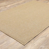 2' X 4' Tan Faux Seagrass Indoor Outdoor Area Rug - Homeroots - Flyclothing LLC