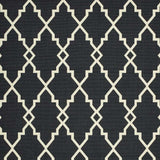 2' X 4' Black and Ivory Indoor Outdoor Area Rug - Homeroots - Flyclothing LLC