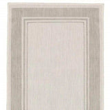 Gray and Ivory Indoor Outdoor Area Rug - Homeroots - Flyclothing LLC