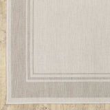 Gray and Ivory Indoor Outdoor Area Rug - Homeroots - Flyclothing LLC