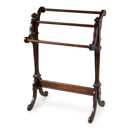 Deep Cherry Vintage Blanket Stand - Homeroots - Flyclothing LLC