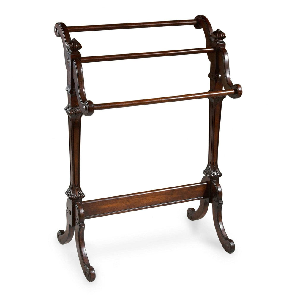 Deep Cherry Vintage Blanket Stand - Homeroots - Flyclothing LLC