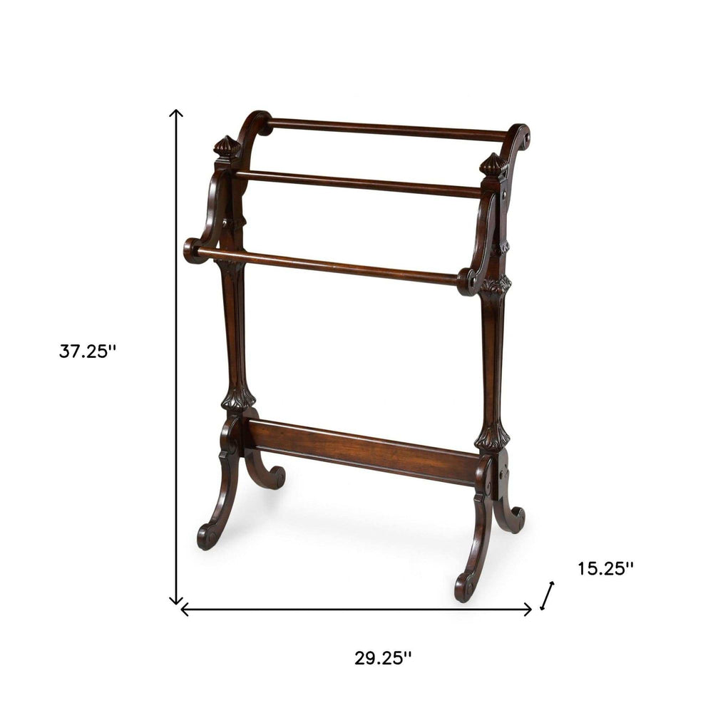 Deep Cherry Vintage Blanket Stand - Homeroots - Flyclothing LLC