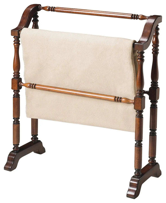 Vintage Deep Cherry Blanket Stand - Homeroots - Flyclothing LLC
