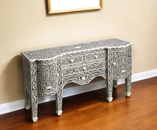 Victoria Black Bone Inlay Buffet - Homeroots - Flyclothing LLC