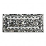 36" Black Manufactured Wood Three Drawer Chest - Homeroots