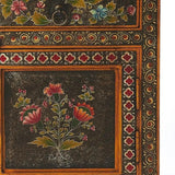 18" Dark Brown Solid Wood Frame Accent Cabinet With Two Drawers - Homeroots