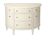 White Demilune Console Chest - Homeroots - Flyclothing LLC