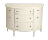 White Demilune Console Chest - Homeroots - Flyclothing LLC