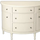 White Demilune Console Chest - Homeroots - Flyclothing LLC