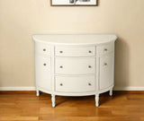 White Demilune Console Chest - Homeroots - Flyclothing LLC