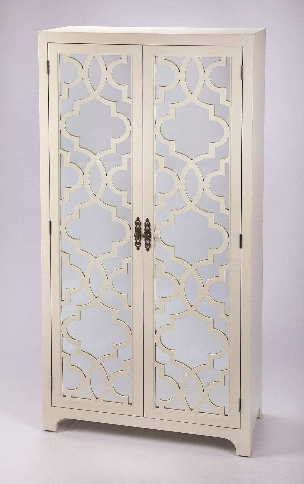 Morjanna White Tall Cabinet - Homeroots - Flyclothing LLC