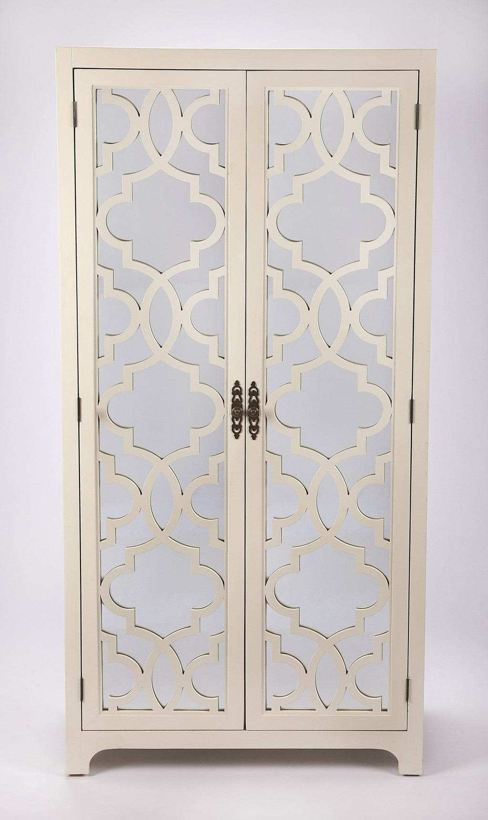 Morjanna White Tall Cabinet - Homeroots - Flyclothing LLC
