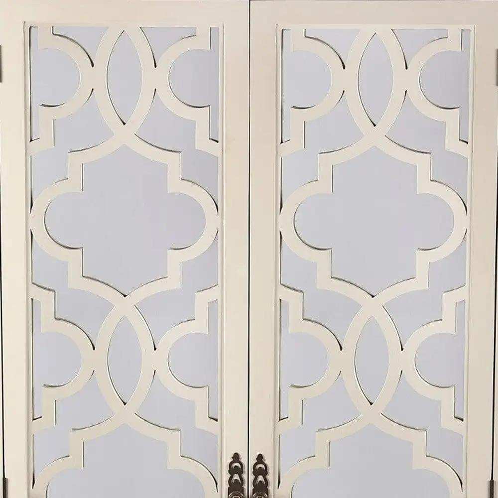 Morjanna White Tall Cabinet - Homeroots - Flyclothing LLC