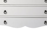 34" White Solid and Manufactured Wood Three Drawer Standard Chest - Homeroots - Flyclothing LLC