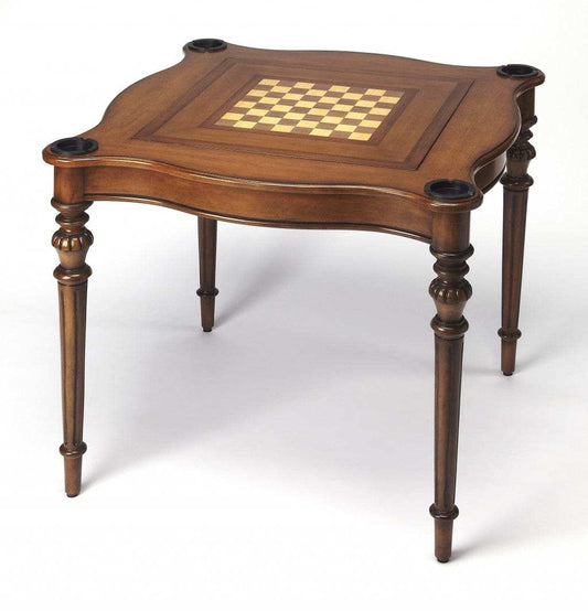 Antique Cherry Multi Game Table - Homeroots - Flyclothing LLC
