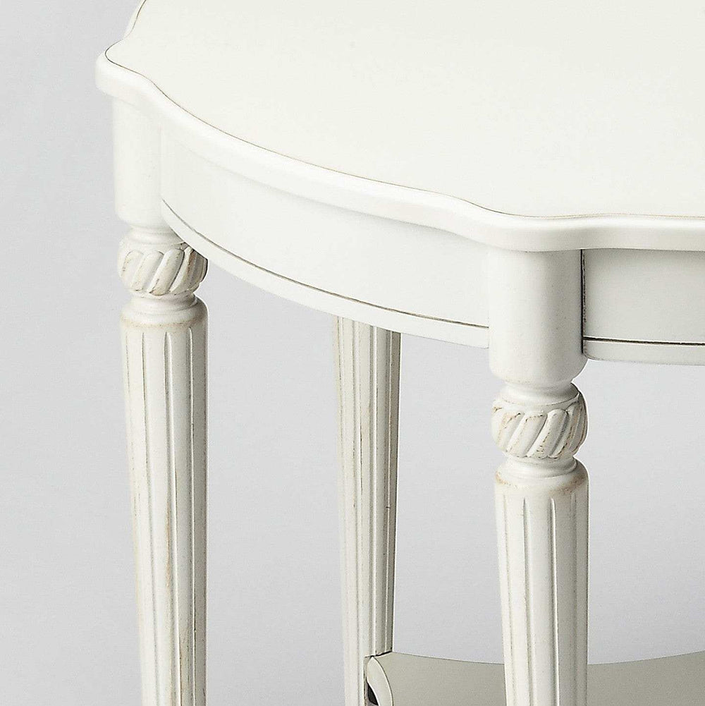 Cottage White Accent Table - Homeroots - Flyclothing LLC
