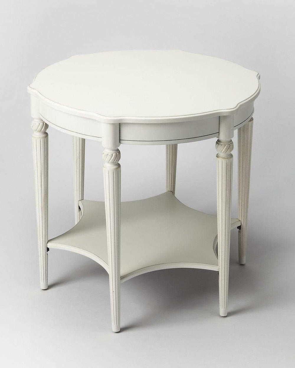 Cottage White Accent Table - Homeroots - Flyclothing LLC