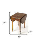 Olive Ash Burl Pembroke Table - Homeroots - Flyclothing LLC