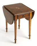 Olive Ash Burl Pembroke Table - Homeroots - Flyclothing LLC