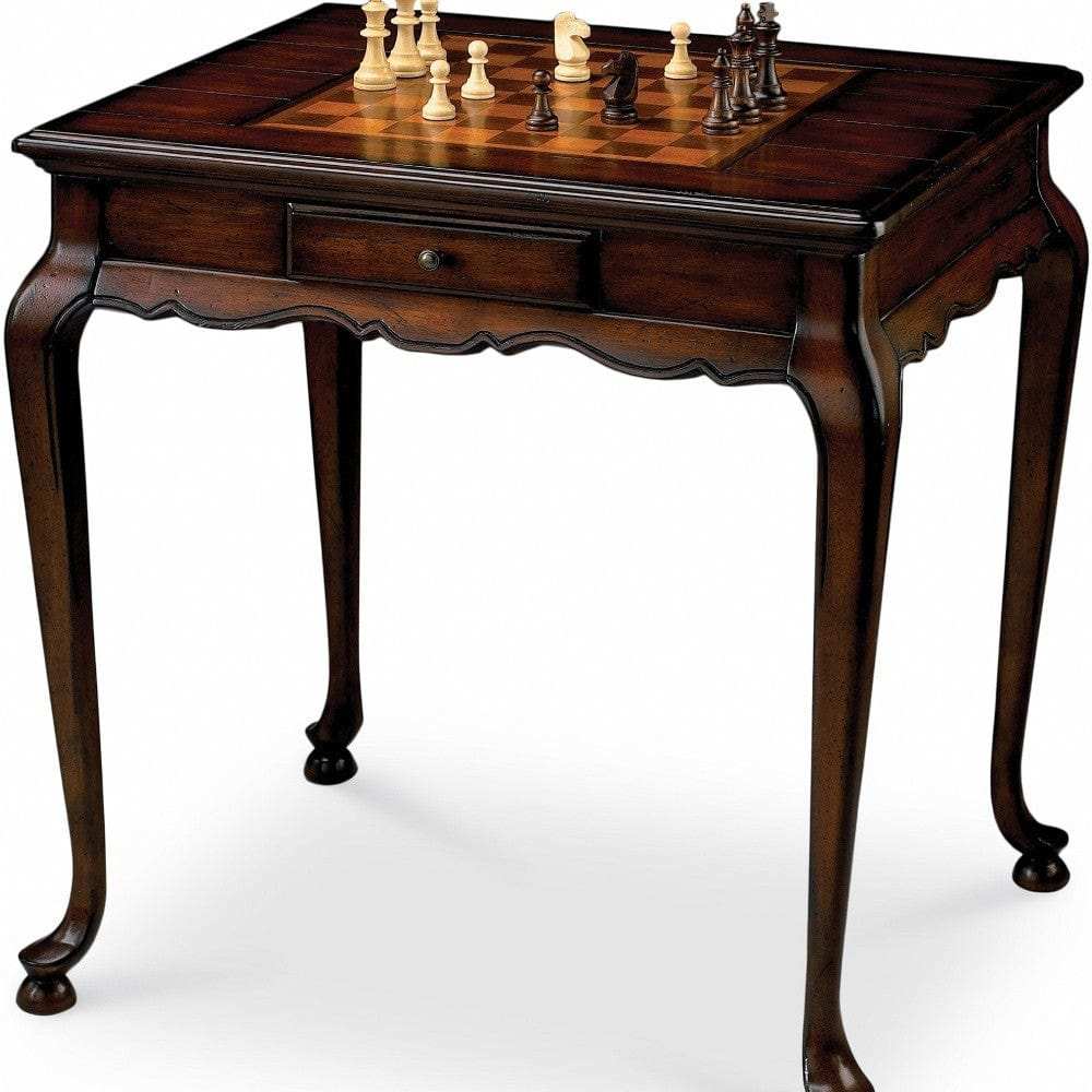Traditional Cherry Game Table - Homeroots - Flyclothing LLC