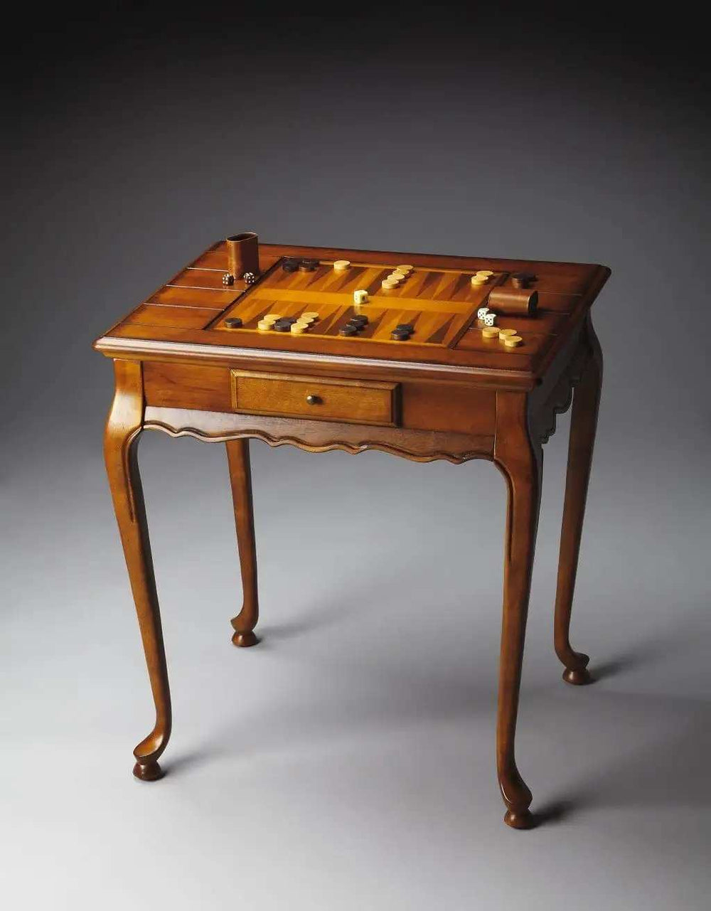 Olive Ash Burl Game Table - Homeroots - Flyclothing LLC